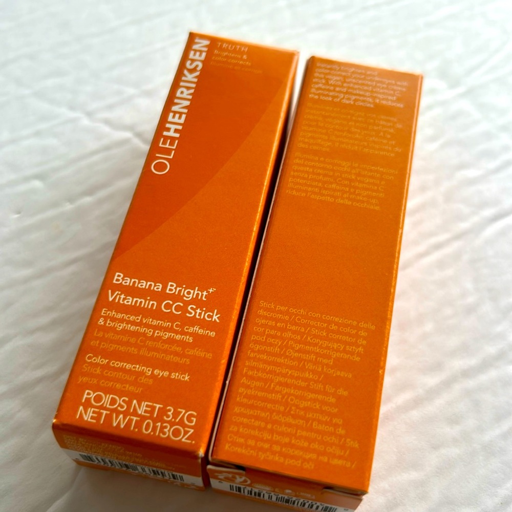 2 x OLE HENRIKSEN Banana Bright+ Vitamin CC Eye Sticks for Dark Circles